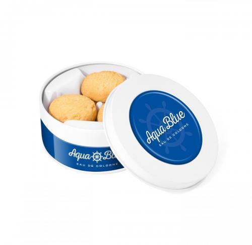 Treat Tin - White - Mini Shortbread Biscuits