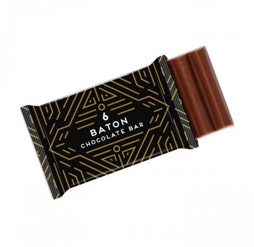 Branded Chocolate Bars Fair Trade 6 Baton 41% Cocoa Made In UK