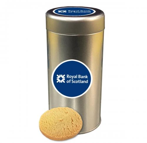 Tin of Shortbread Contains 12 Biscuits  - LOGO STICKER