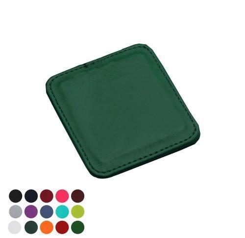Promotional Deluxe Square Drinks Coaster Vegan Leather