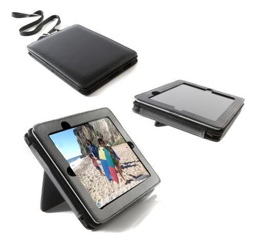 Leather iPad case- with stand dual position stand