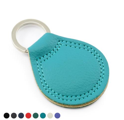 Recycled ELeather Teardrop Key Fob 8 Colours Available