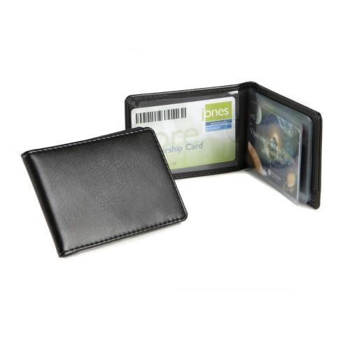 Credit / Oyster Card Case For 6-8 Cards Soft Touch Black PU
