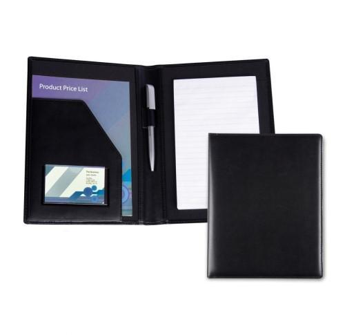 Custom Logo Black Belluno PU A5 Conference Folders