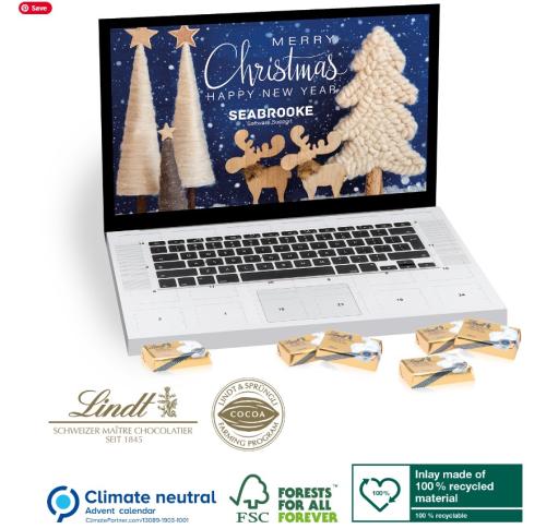 Custom Advent Calendars Lindt Laptop Select Chocolate 