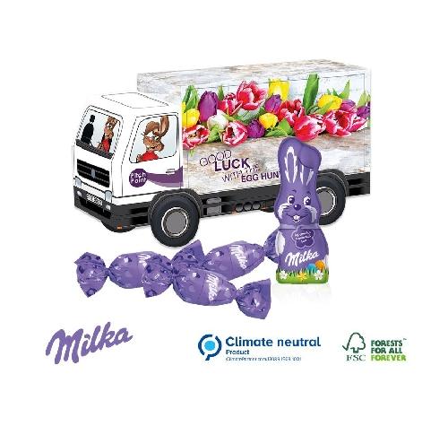 Milka Easter Truck Contains Milka Bunny & 3 Easter Eggs