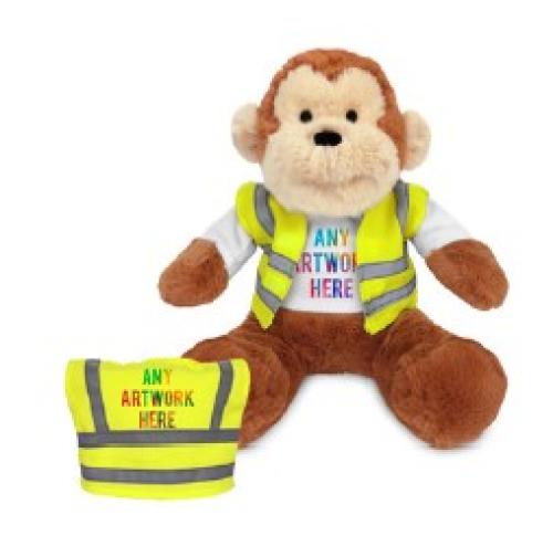 Hi Vis Outfit Plush Toy - Teddy or Monkey