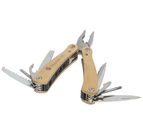 Branded STAC Anderson 12-function large wooden multi-tool