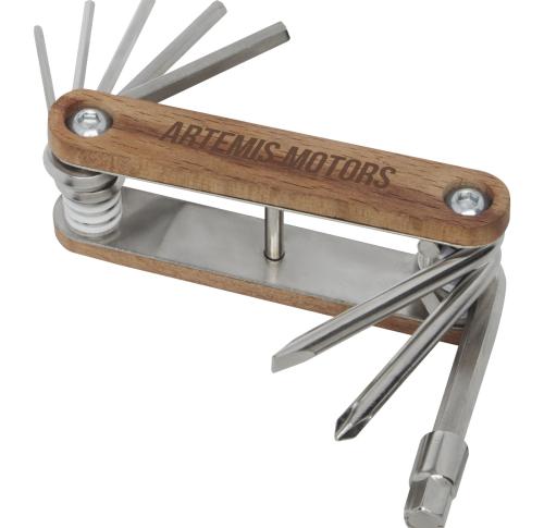 Logo STAC Fixie 8-function wooden bicycle multi-tool