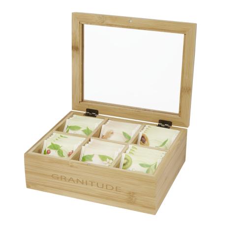 Branded Ocre Bamboo Tea Boxes