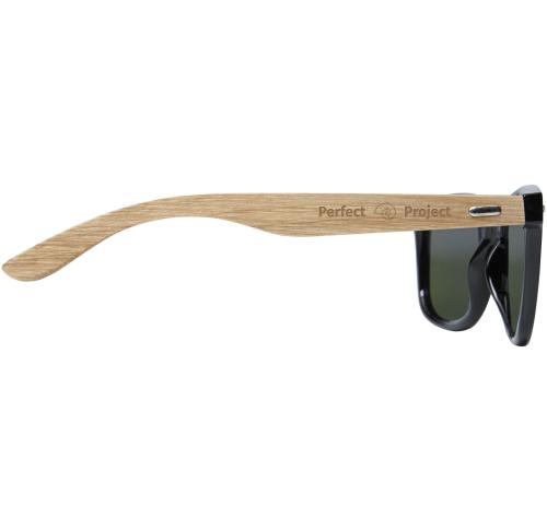 Custom Recycled Sunglasses RPetT/wood Printed Mirrored Polarized  In Gift Box