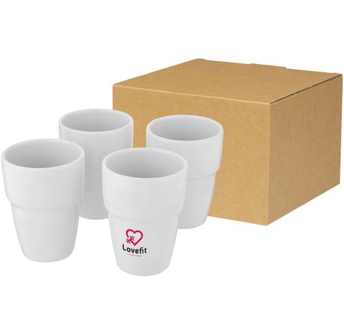 Staki 4-piece 280 Ml Stackable Mugs Gift Sets