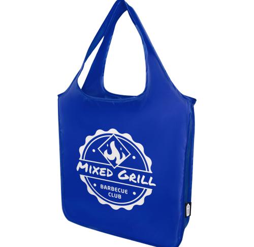 Ash GRS Certified Eco RPET Large Printed Tote Bags