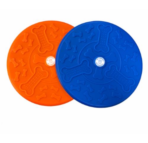 Branded Dog Frisbee Bone Pattern