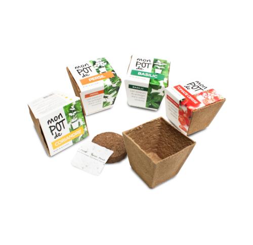 Biodegradable Pot With Choice of Garden Seeds, Herbs or Vegetables