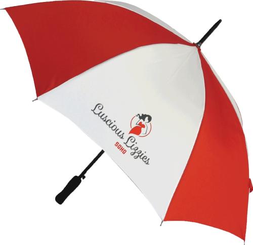 Branded Budget Friendly Striped Walking Umbrellas Automatic