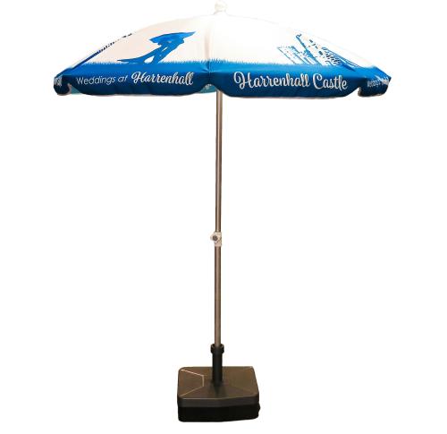 Custom Printed Large Aluminium Parasol 1.9M Round Outdoor Beer Garden Umbrella 