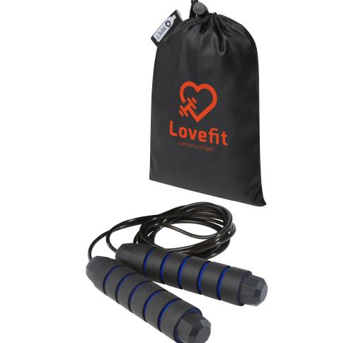 Branded Fitness Soft Skipping Ropes Adults  In Recycled PET Pouch