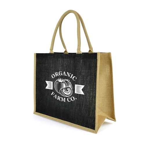 Printed Jute Shopper Bags Landscape Medlow