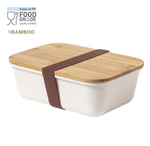 BPA Free PP Lunch Box Bamboo Lid 1 Litre Capacity Thadan