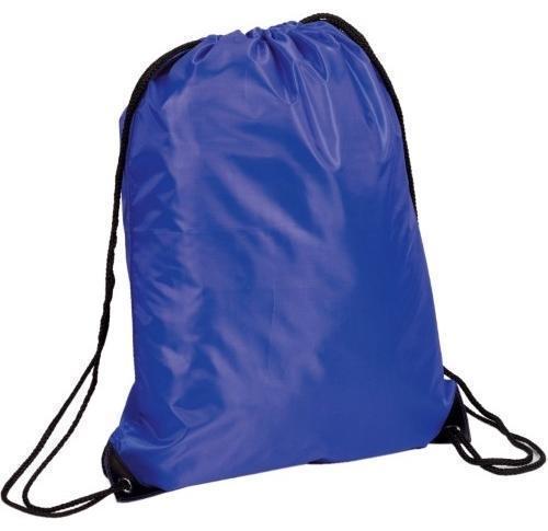 Printed Drawstring Sports  Bag - Royal Blue