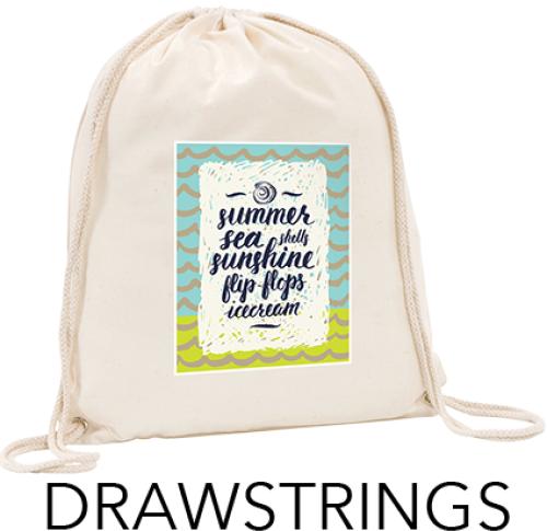 Canterbury 5oz (170gsm) Recycled Cotton Drawstring Bag.