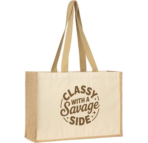 Brookland Eco Jute 10oz Canvas Tote Shopper Bag