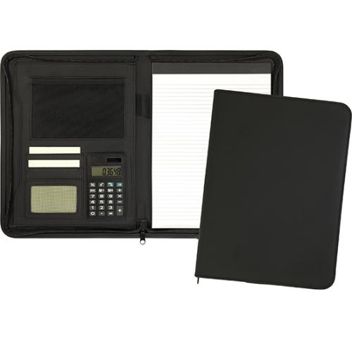 Zipped Sundridge Recycled A4 Calcfolio Custom Logo