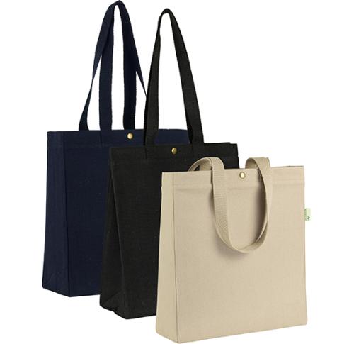 Branded Chevening Eco 12oz (405gsm) Recycled Cotton Canvas Tote Shopper Bag