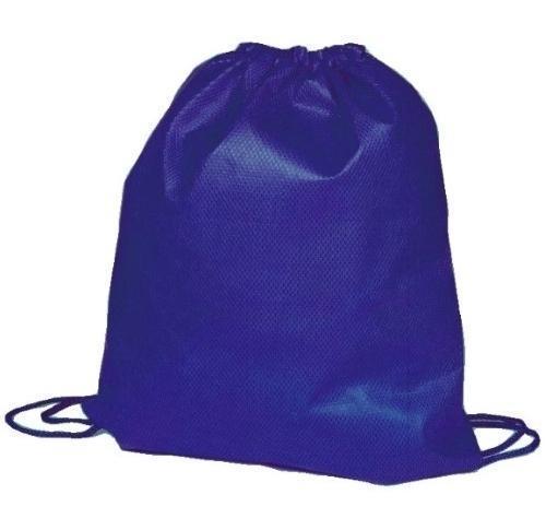 Eco Friendly Drawstring Bags Custom Printed Logo - Royal Blue Rainham