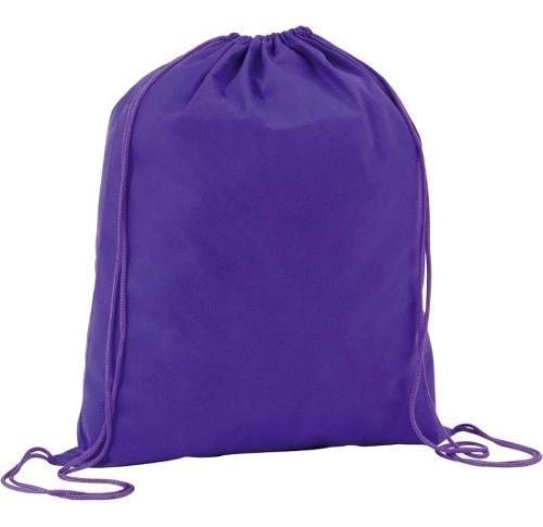 Eco Friendly Custom Printed Drawstring Sports Gym Bags - Purple Rainham