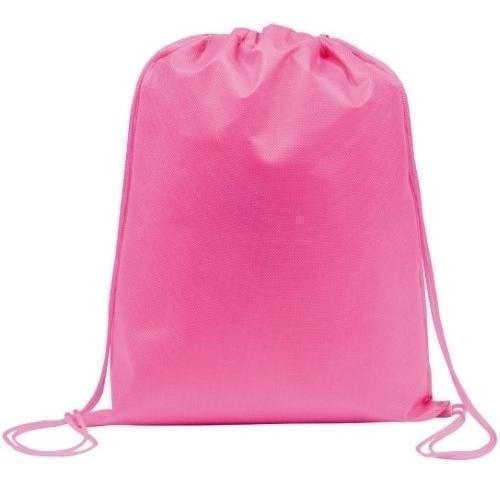 Promotional Eco Friendly Pink Drawstring Bags 