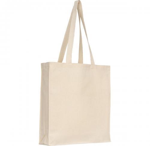 Canvas Bag -  8oz Cotton Tote Natural Gussetted