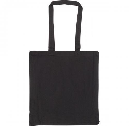  6oz  Cotton Tote Bag Shopper - Black