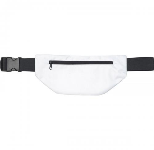 Printed Waist Belt Bum Bag - White