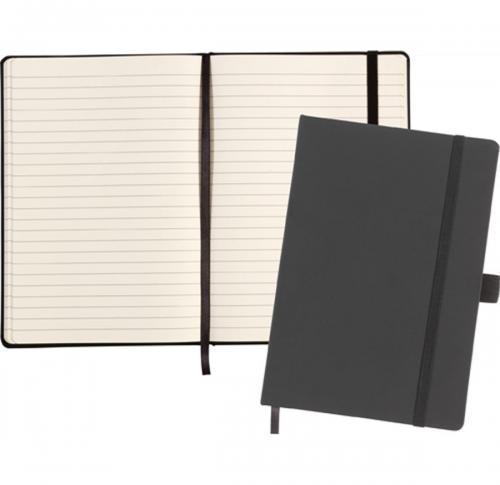 Custom Printed Soft Feel A5 Notebooks - Black
