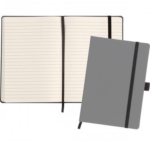 Custom Soft Feel A5 Notebook - Grey