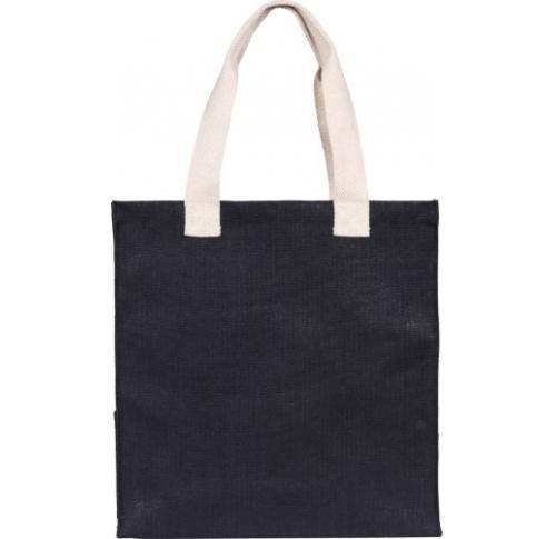 Eco Friendly Branded Jute Tote Bag - Black
