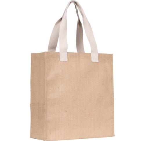 Printed Large Jute Tote Bag New Dargate Eco 