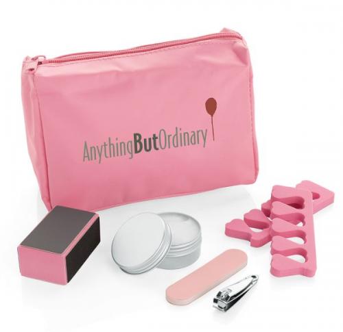 Branded 6 Piece Manicure Set In A Nylon Zippered Bag