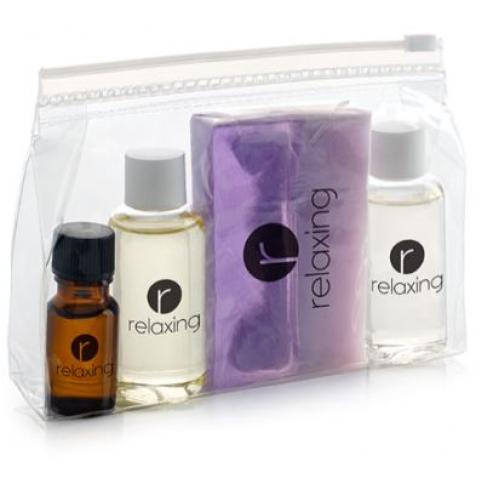 Custom Printed Relaxing Natural Toiletry Sets In A Bag