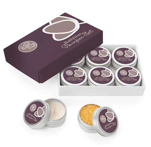 6 Piece Spa Gift Sets Custom Printed Logo