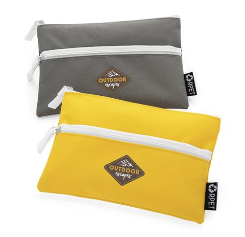 Cosmetic And Toiletry Pencil Case Style Purse From Recycled Bottles