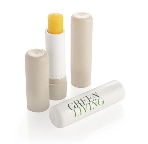 Lip Balm Stick White Recycled Frosted Container & Cap, 4.8g