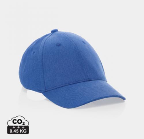 Milo AWARE™ Recycled Heather 6 Panel Cap 200gr - Blue Blue