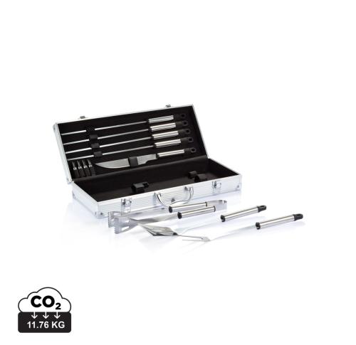 Premium Branded 12 Pcs BBQ Sets In Aluminium Box
