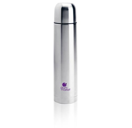 Custom Stainless Steel Coffee Flasks 1 Litre Silver