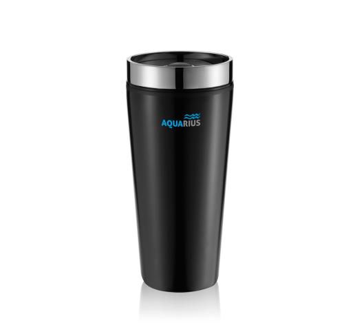 Branded Leak Proof Travel Mug Tumbler - Stainless SteelBlack