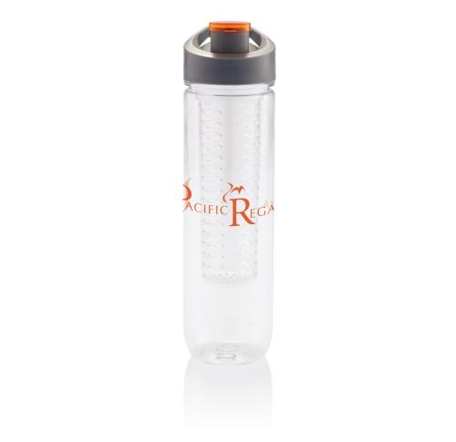 Branded Water Bottles With Fruit Infuser Orange 800ml