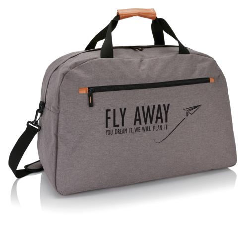 Promotional Travel Bags Fashion Duo Tone Grey